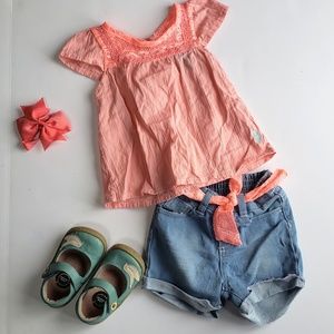 Polo jean short outfit